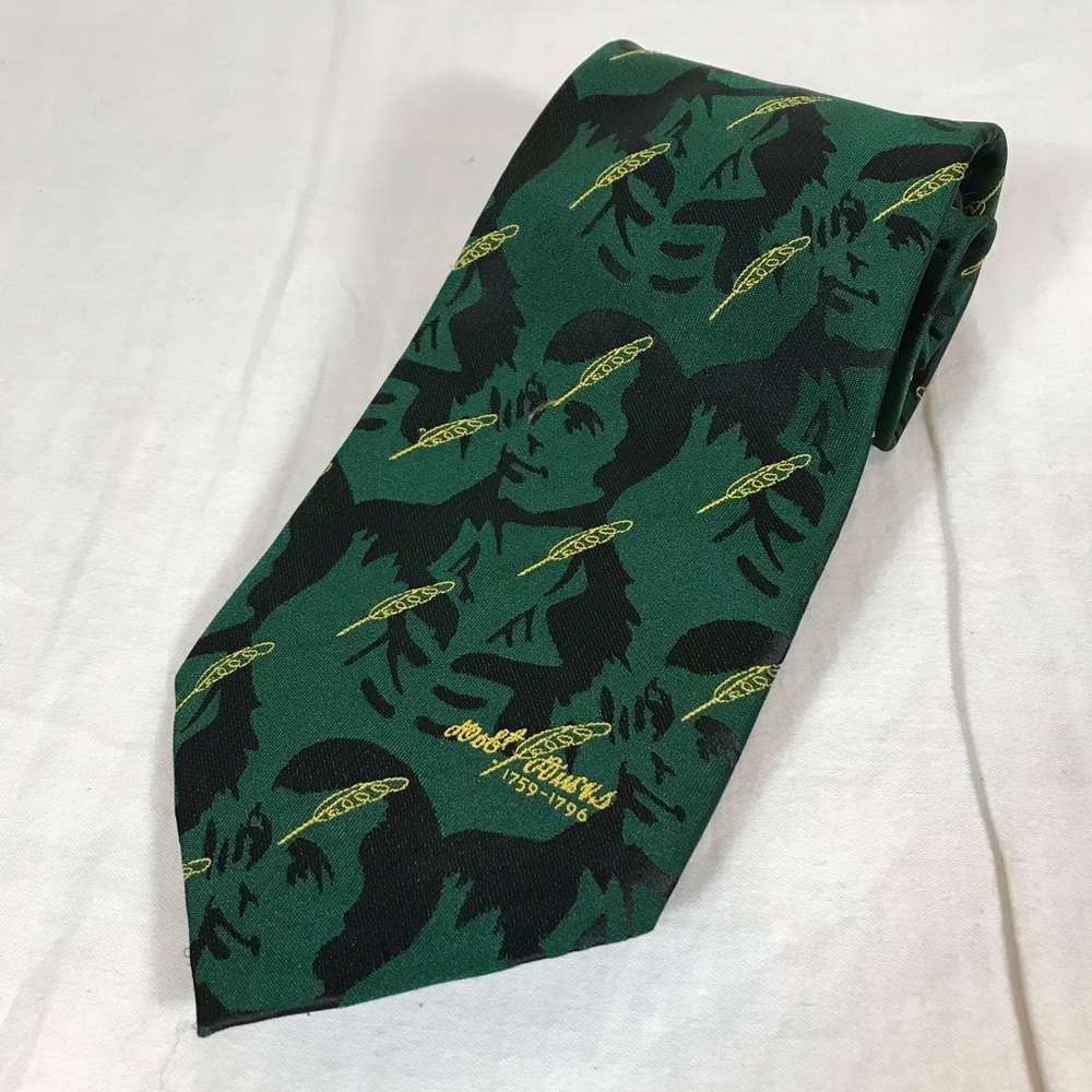 Native American Indian Necktie Feathers Green
